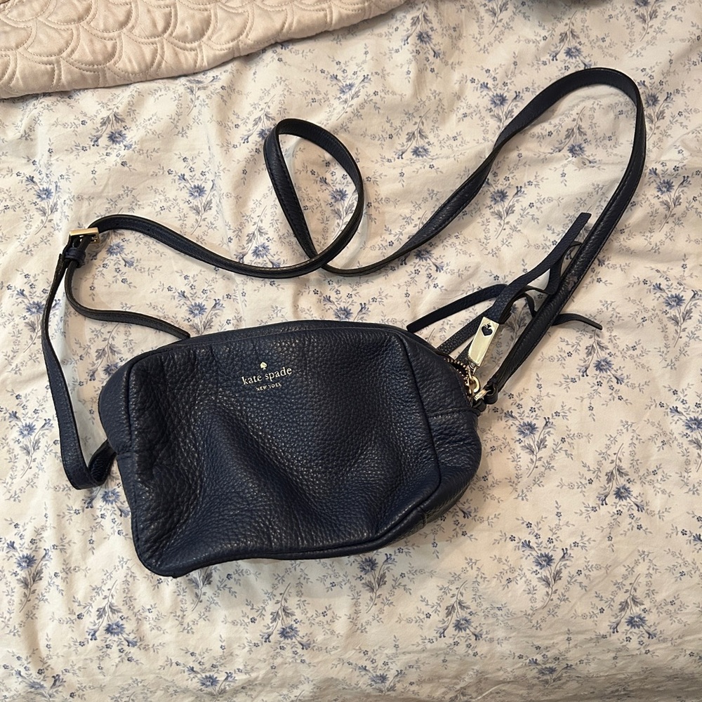 Kate Spade Midnight Blue Leather Crossbody